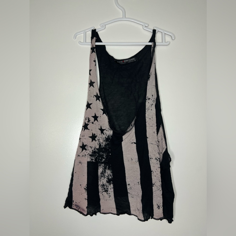 black american flag crop